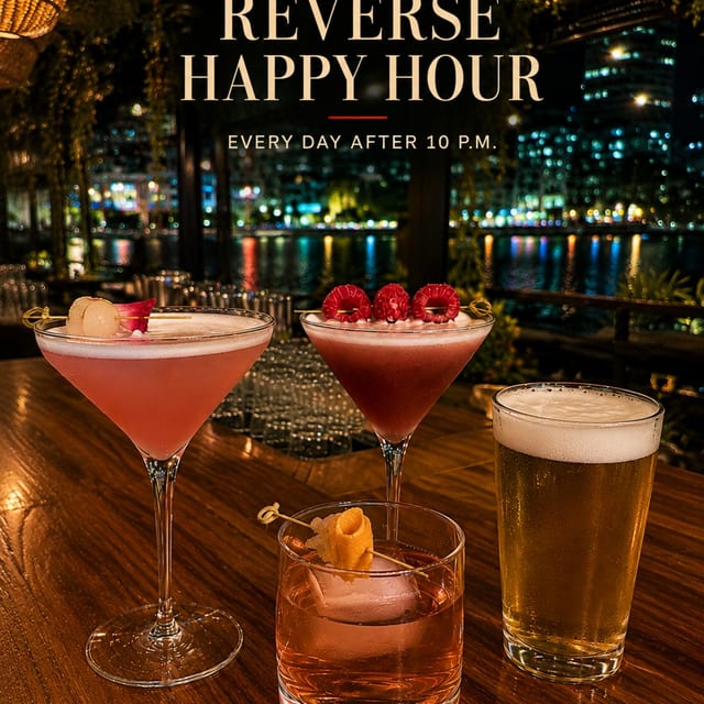 Reverse Happy Hour | Every Night After 10 PM
